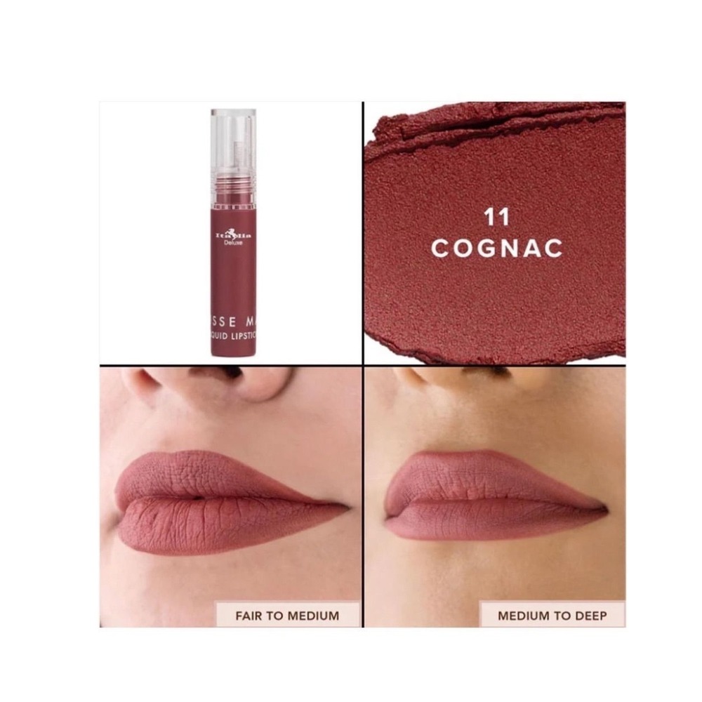 Italia Deluxe Mousse Matte Liquid Lipstick 11 Cognac Brown Velvet Finish